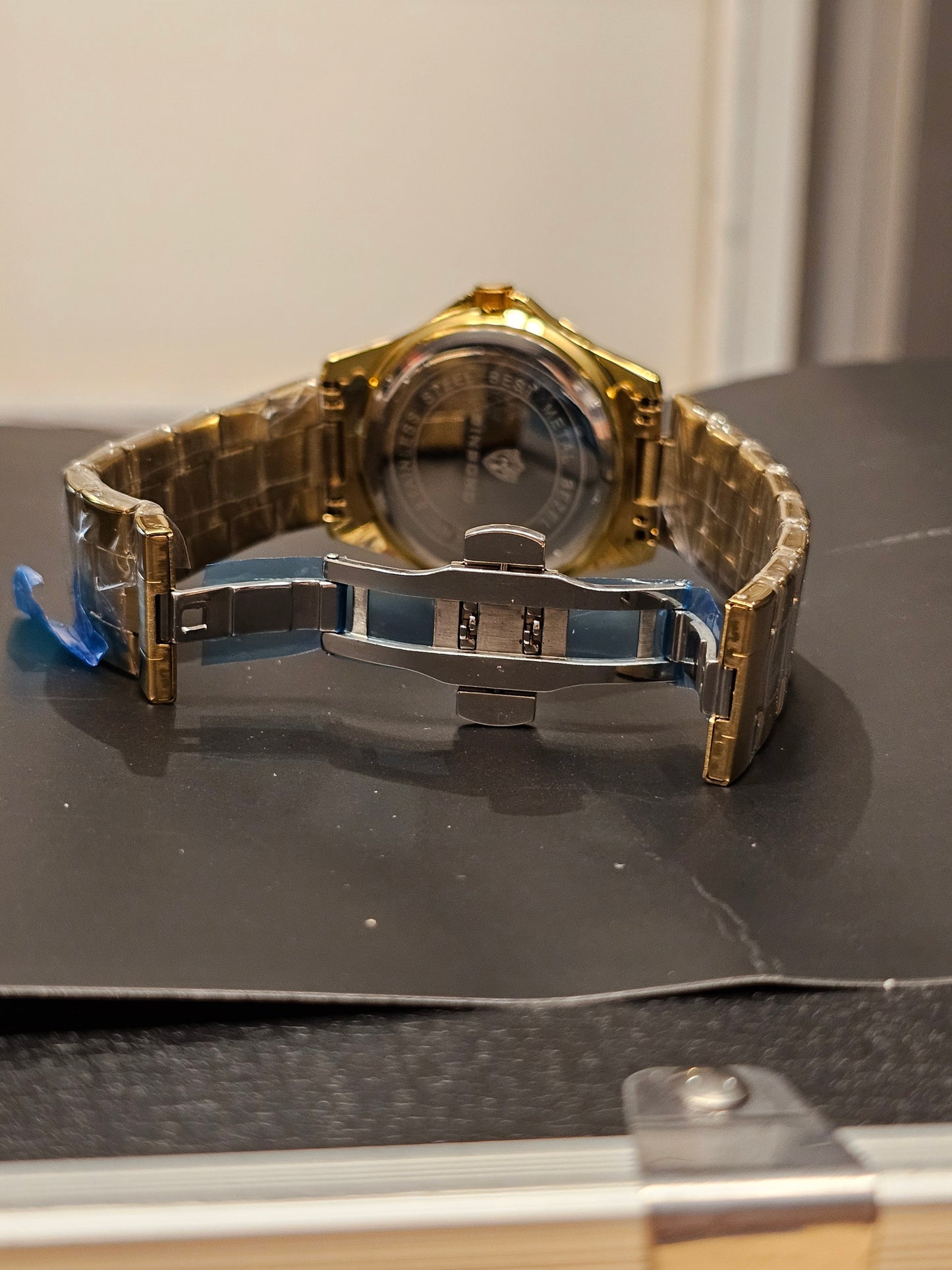 BINBOND Gold Classic Men’s Quartz Watch Full Calendar