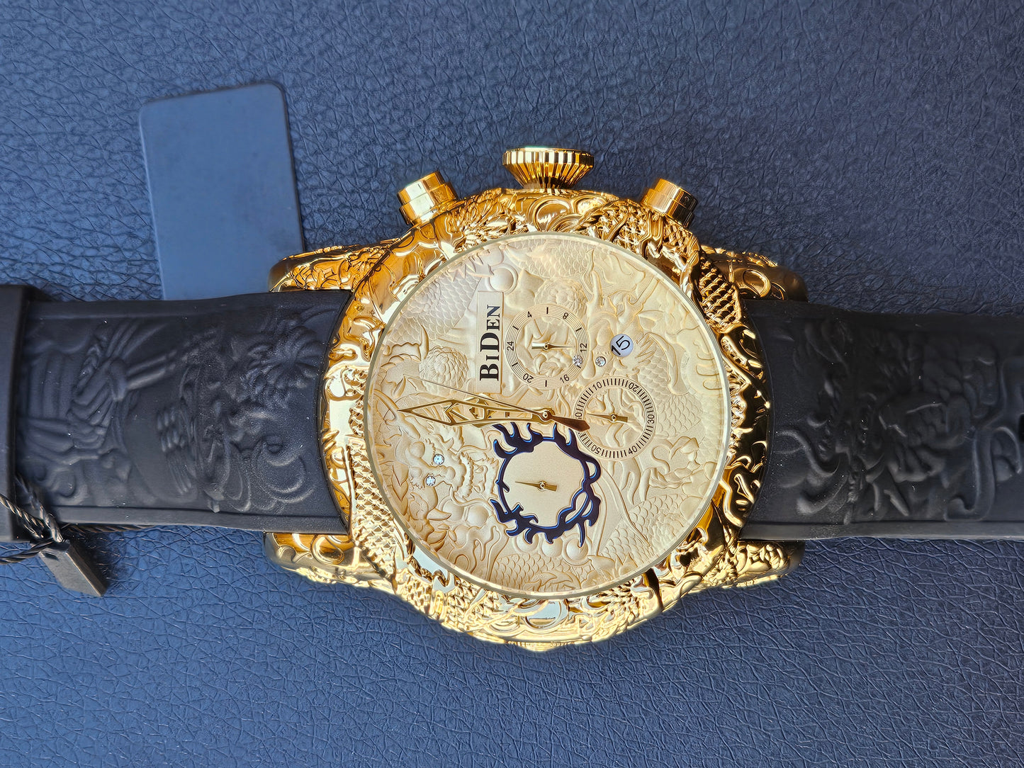 Golden Dragon BiDen Men's Watch – Bold. Intricate. Unforgettable.