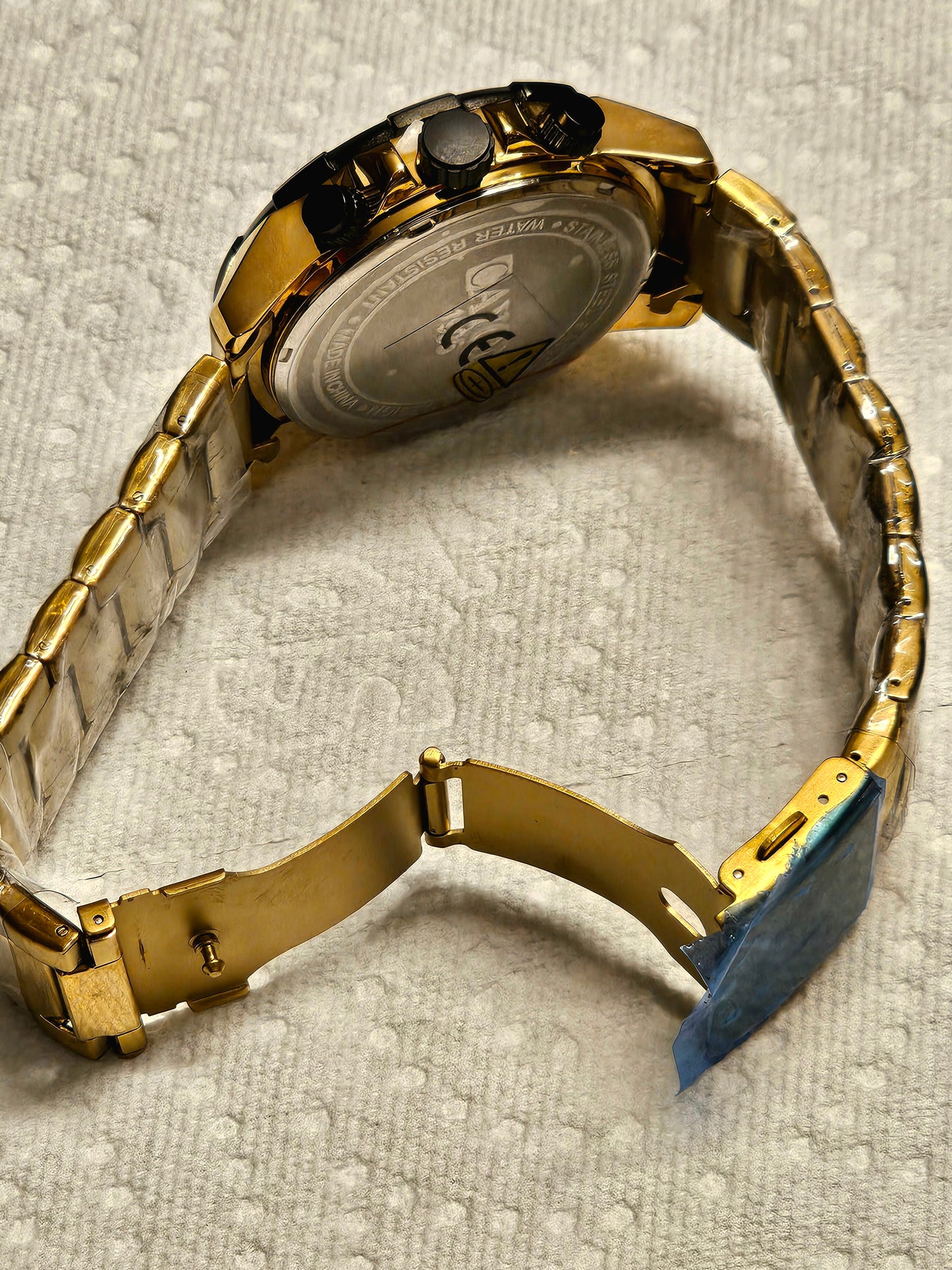 LIGE Gold Chronograph Sport Watch – Bold & Luxurious Style