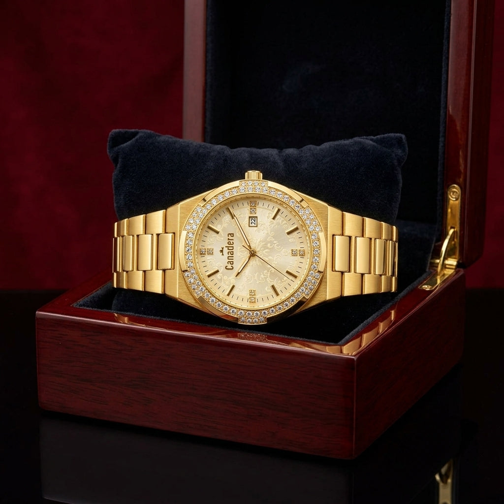 Canadera Women's Luxury Gold-Tone Watch