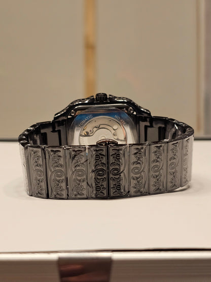Black Engraved Roman Dial – Meiruiqi Automatic Men’s Watch