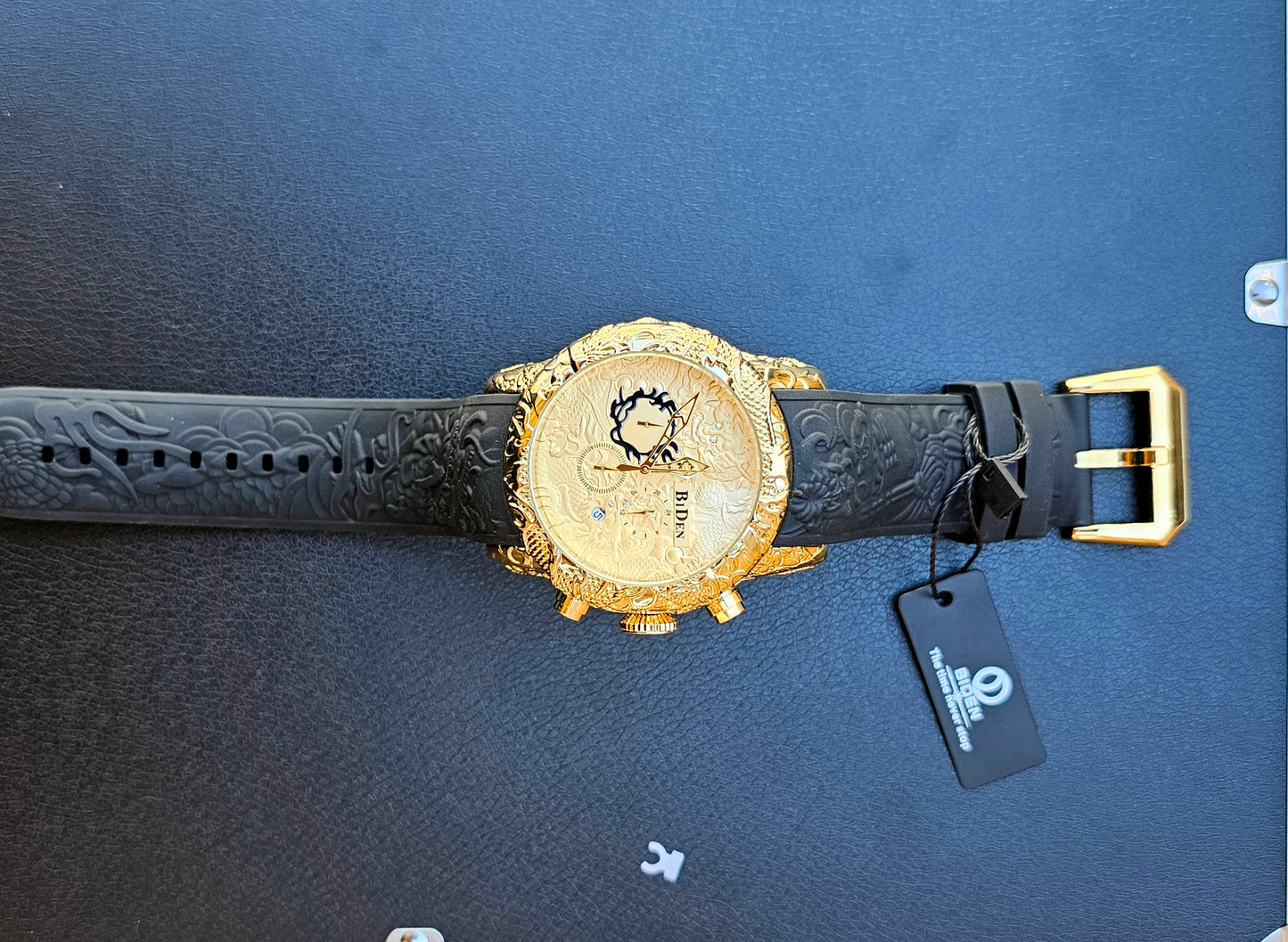 Golden Dragon BiDen Men's Watch – Bold. Intricate. Unforgettable.