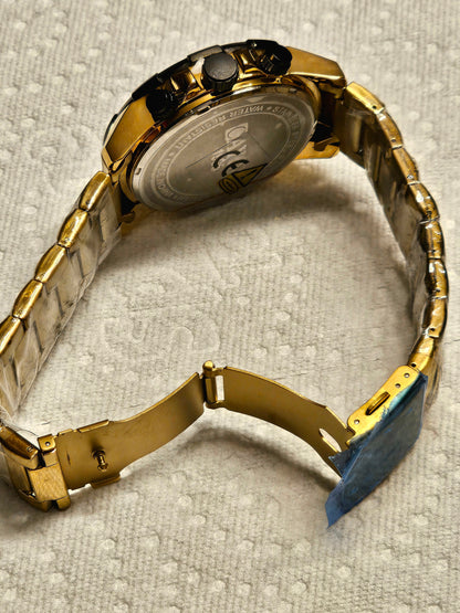 LIGE Gold Chronograph Sport Watch – Bold & Luxurious Style