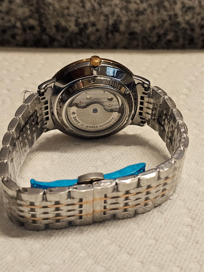 DL Luxe Automatic – Two-Tone Silver &amp; Rose Gold Elegance