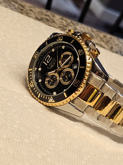 LIGE Luxury Chronograph Watch for Men – Bold Design in Black or Blue