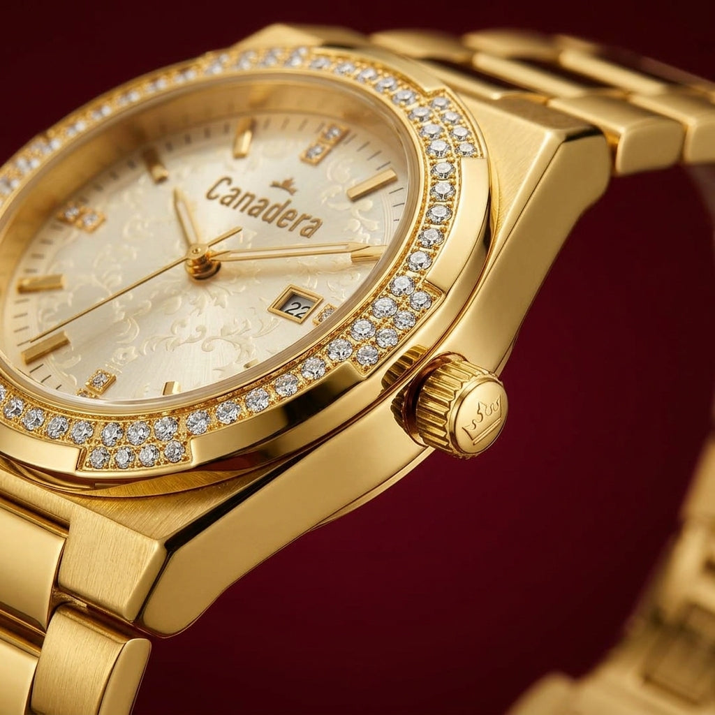 Canadera Women's Luxury Gold-Tone Watch