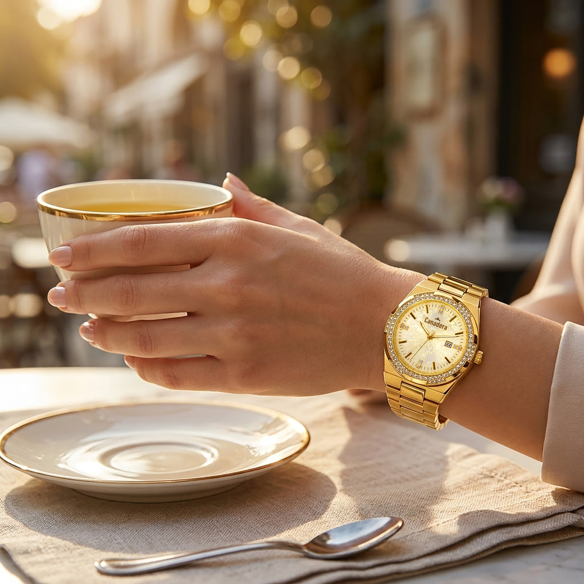 Canadera Women's Luxury Gold-Tone Watch