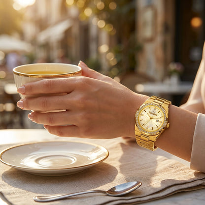 Canadera Women's Luxury Gold-Tone Watch